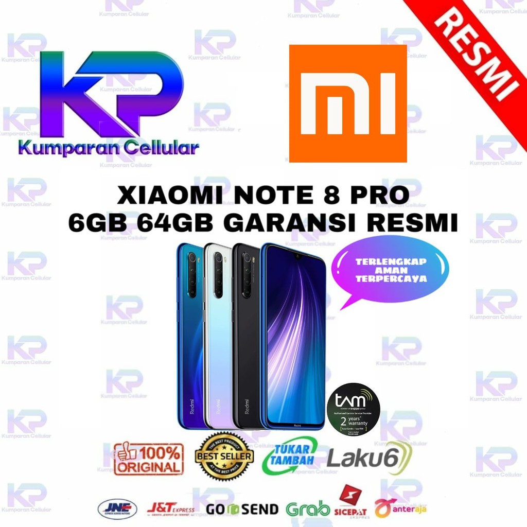 XIAOMI NOTE 8 PRO 6GB 64GB GARANSI RESMI
