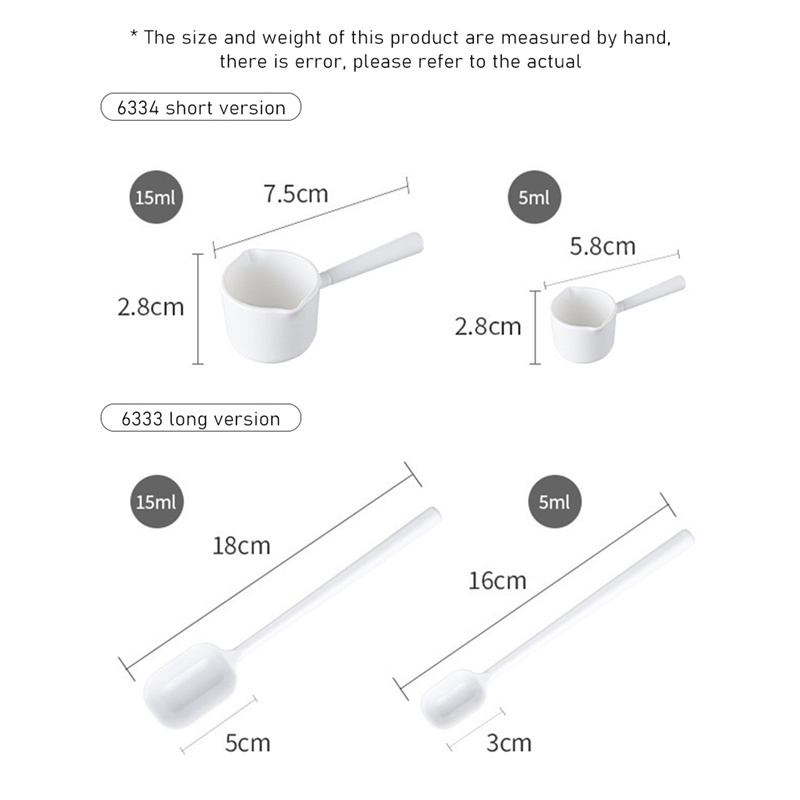 Tk 2pcs Sendok Takar Gagang Panjang Bahan Plastik Food Grade Reusable Untuk Kopi / Teh / Susu Bubuk