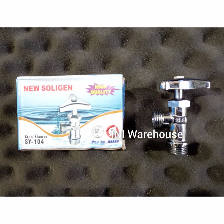 Soligen Stop Kran Kuningan Single Cabang 1 Shower Kamar Mandi Toilet - SY104
