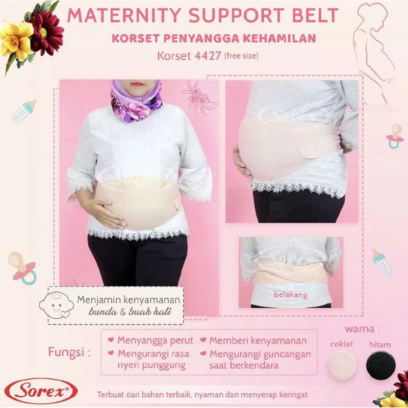 KORSET PENYANGGA PERUT IBU HAMIL SOREX 4427 SOREX MATERNITY SUPPORT BELT KORSET