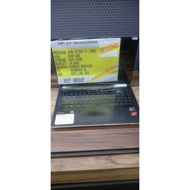HP 14 DK0022WM AMD RYZEN 3 -3200U RAM 8GB SSD 128HB