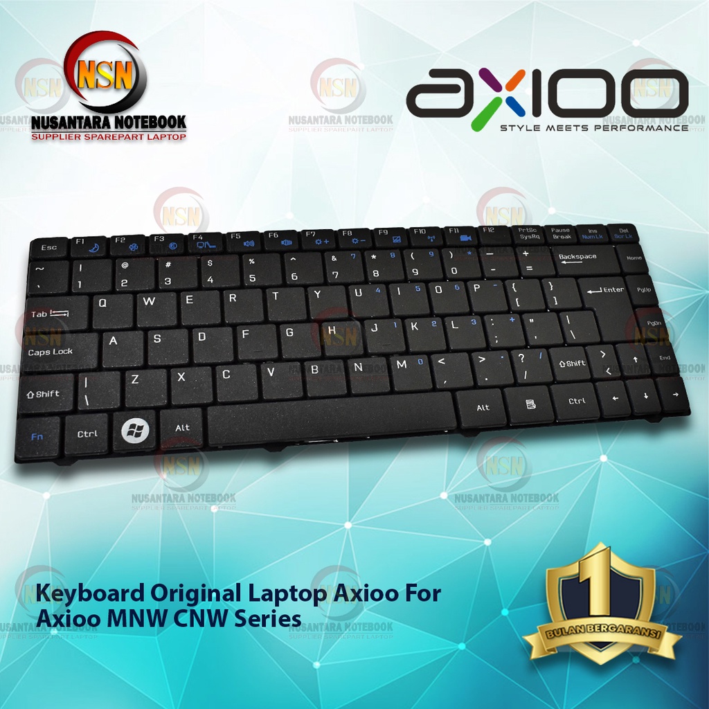 Keyboard Laptop Axioo MNW CNW Series - Hitam Black