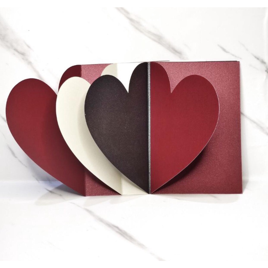 

blank card a6 bentuk hati