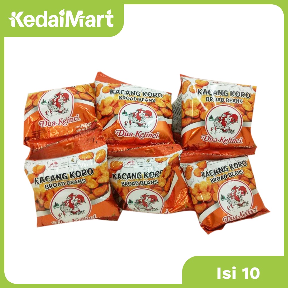 

Dua Kelinci Kacang Koroku Pedas Isi 10 x 20 Gram