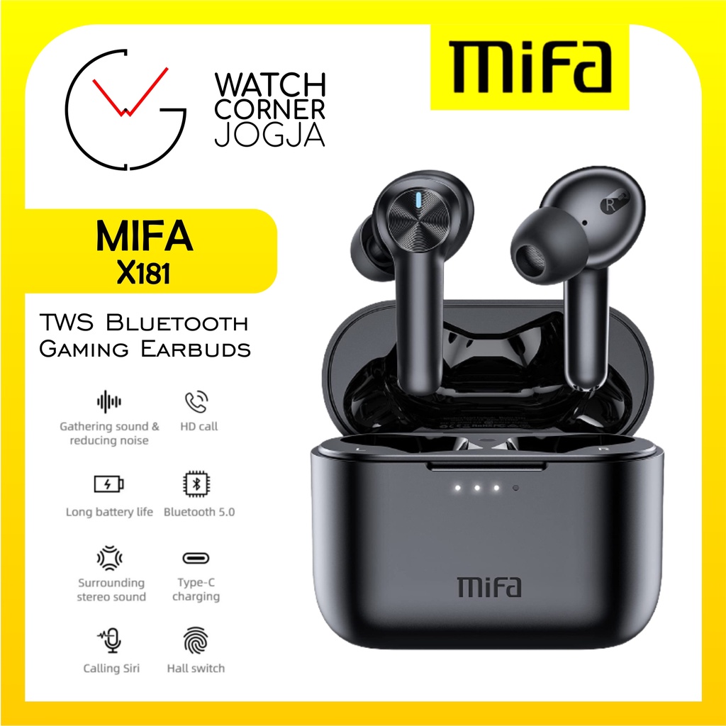 MIFA X181 TWS Bluetooth Earphone Headset Game Mode ENC Stereo Earbuds Gaming Headset ORIGINAL