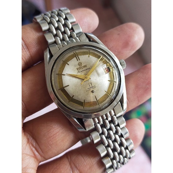 Jam Tangan Titoni Airmaster 77 Gold Coin Automatic Swiss Vintage