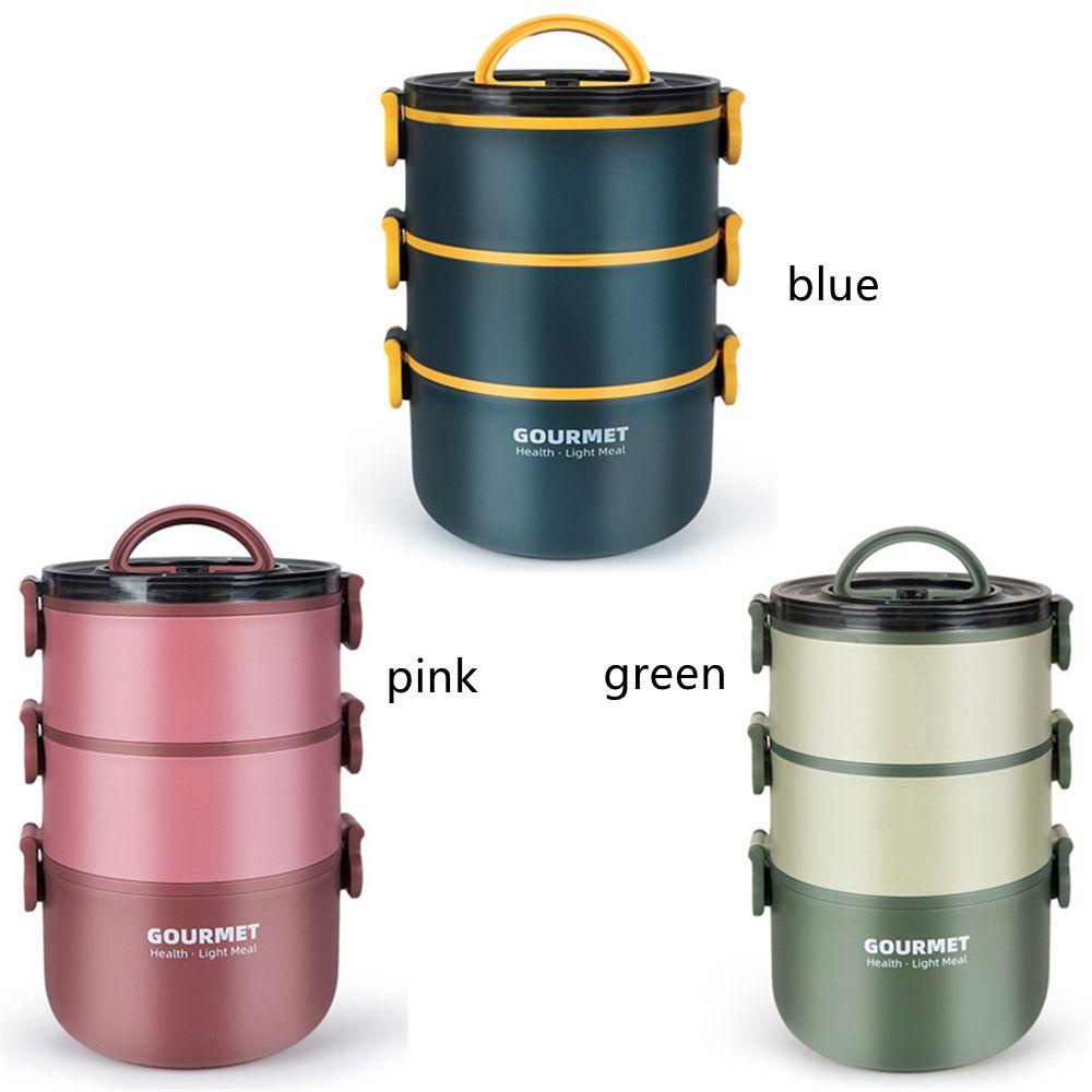 SOLIGHTER Lunch Box Easy to Carry Office School Microwave Heating Meal Box