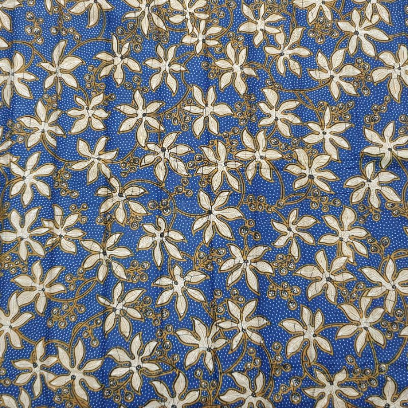 Kain Banyumas Batik Biru Manis / Kain Bahan Motif Banyumasan Mori Prima