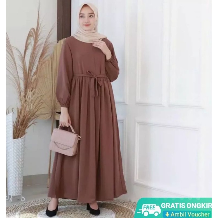 Gamis Aresa tali murah lebaran 2025