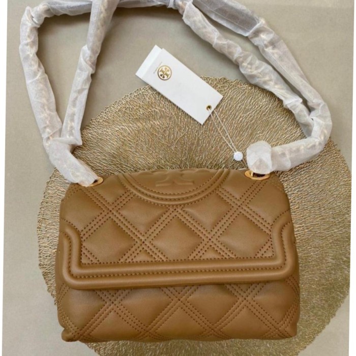 Tas Tory Burch 58102 Fleming Soft SMALL Shoulder Bag - TIRAMISU