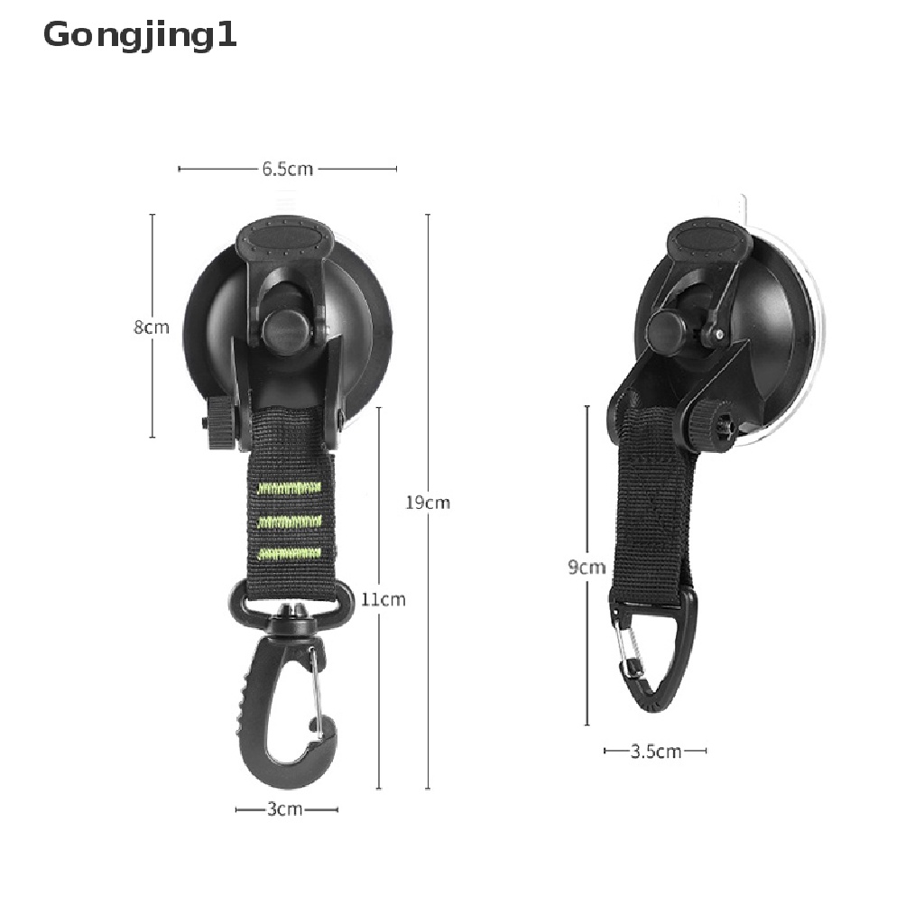 Gongjing1 4 Pcs Hook Pengait Terpal Dengan Kop Perekat Untuk Perlengkapan Camping Outdoor