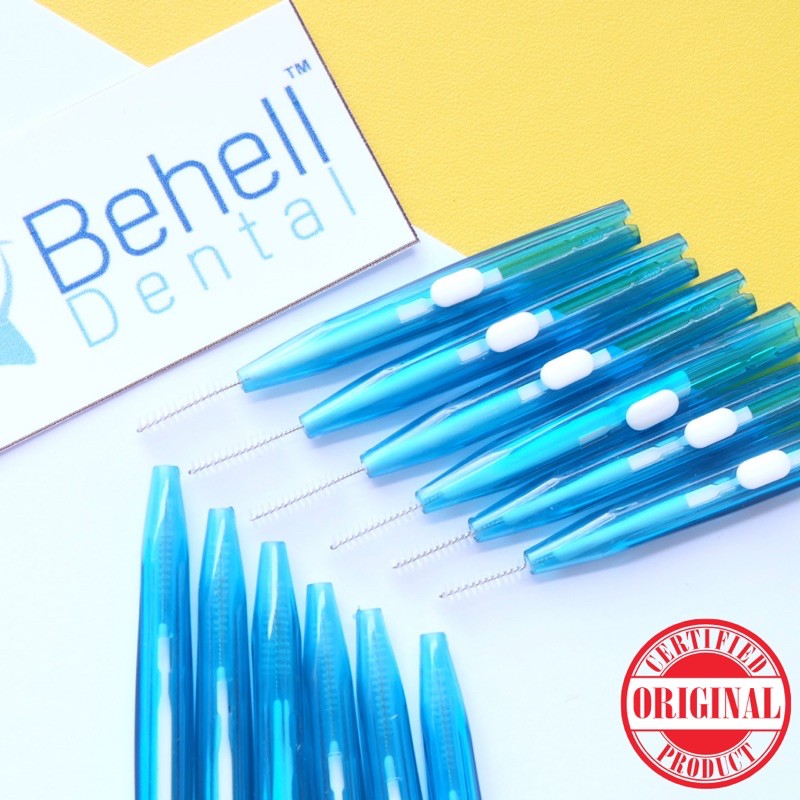 Behelldental INTERDENTAL BRUSH BEHEL HIGH QUALITY • Sikat Sela Sela Celah Gigi / Ortho brush dengan tutup - Dental orthodontic orthodontics