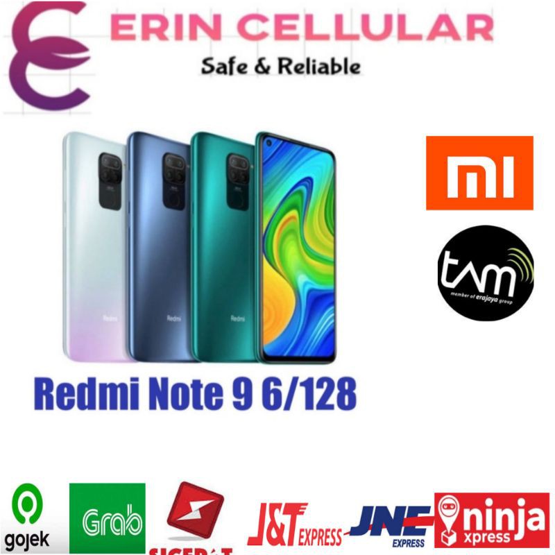 Xiaomi Not 9 6/128 GB-GRS RESMI TAM 2THN-Grey,Green, putih