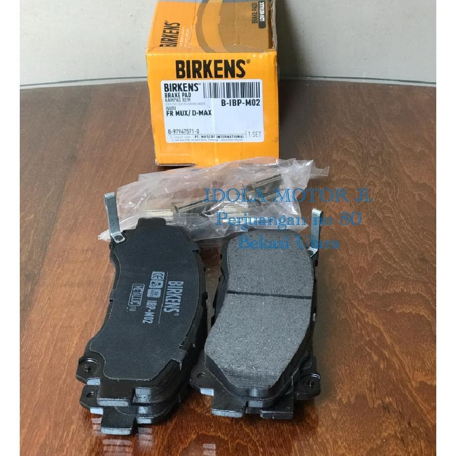 Brake pad kampas rem depan isuzu MUX / D-MAX merk birkenz