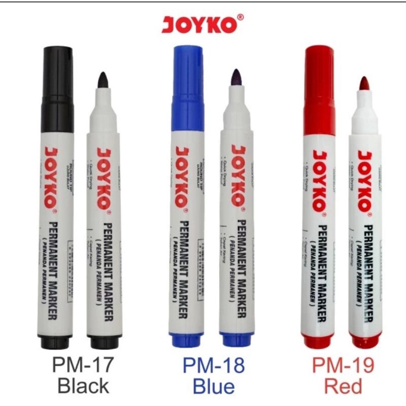 

Joyko Spidol Permanent Marker PM-17~19