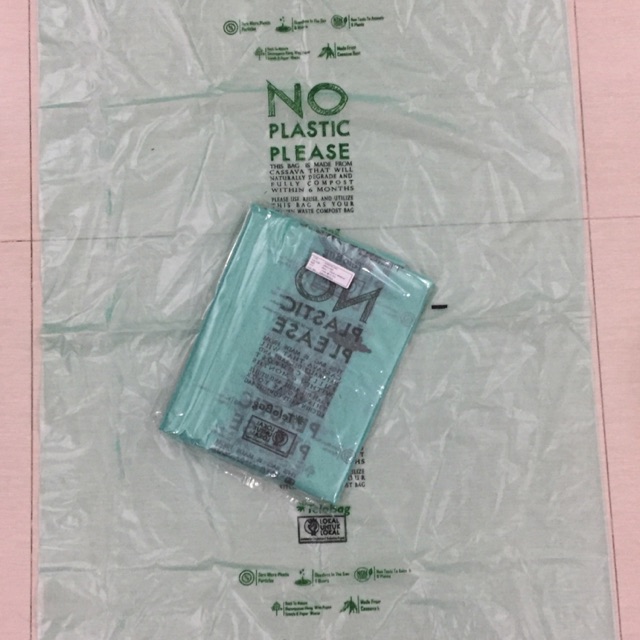 Trashbag wrapping 60x100 kantong sampah organik plastik singkong telobag