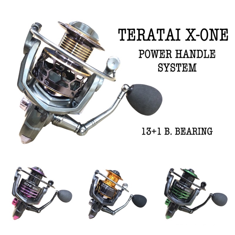 Reel Pancing Murah Power Handle Teratai X-One 4000/3000