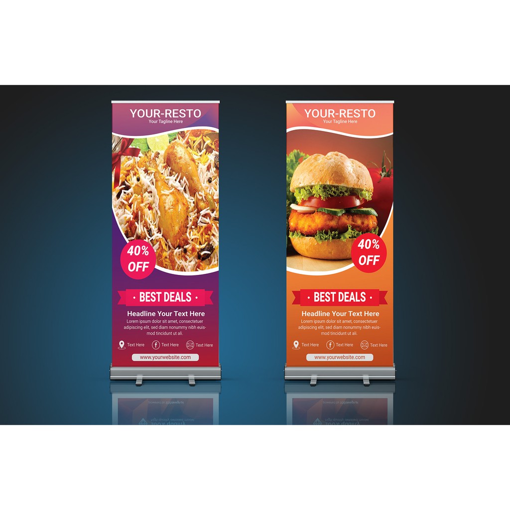 

Cetak Spanduk/Banner Roll Up 60x160 Bahan Flexy | Standing Banner