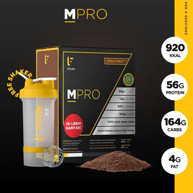 FITlife - New Big MPRO | Mass Pro Gainer FITlife 10,5 lbs + Shaker
