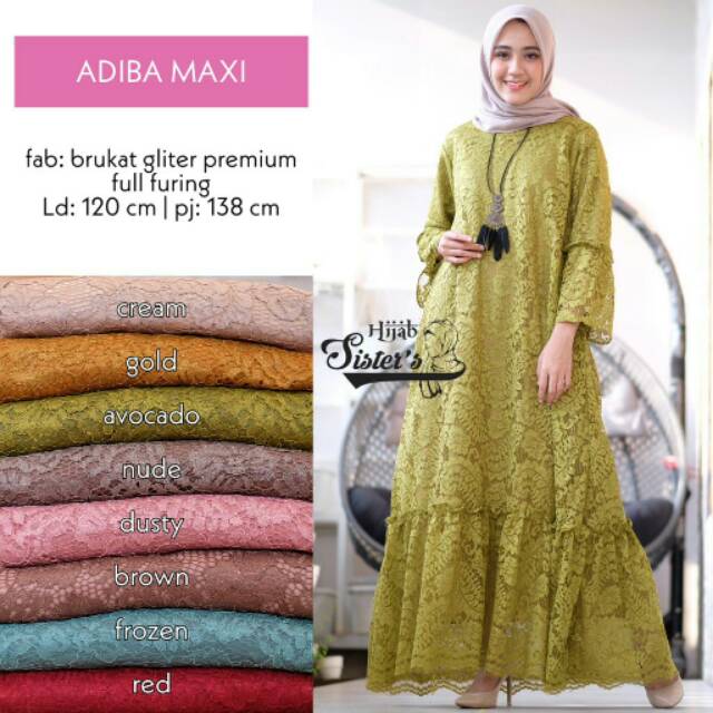 Gamis Brokat Jumbo Shopee Indonesia