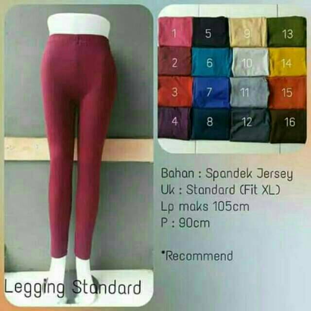 Celana Legging Panjang Standard / Legging Wanita