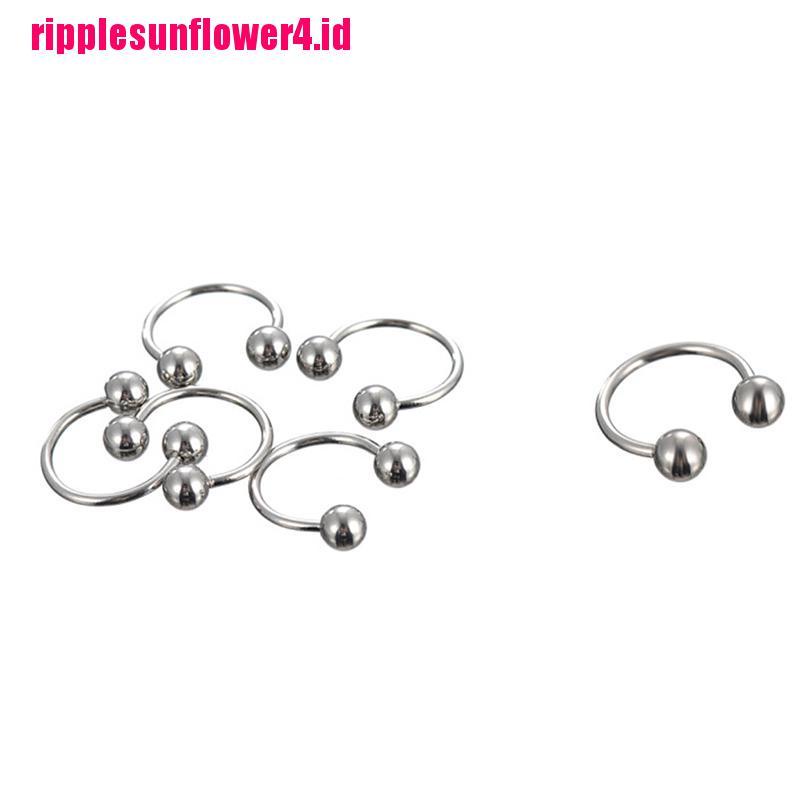 Anting Tindik Alislidahhidungbibirtubuh Bahan Stainless Steel Desain Barbell Untuk Priawanita