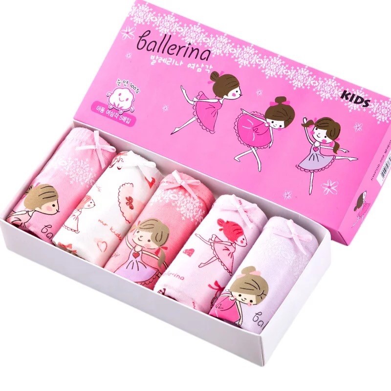 SET Celana Dalam Anak Perempuan Celana Dalam Anak dengan Box Kolor Anak Perempuan Import