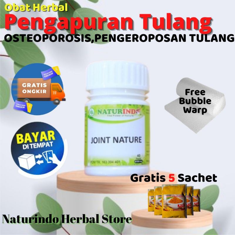 

Obat Suplemen Tulang JOINT NATURE Naturindo Spesial Pengapuran Osteoporosis Pengeroposan tulang