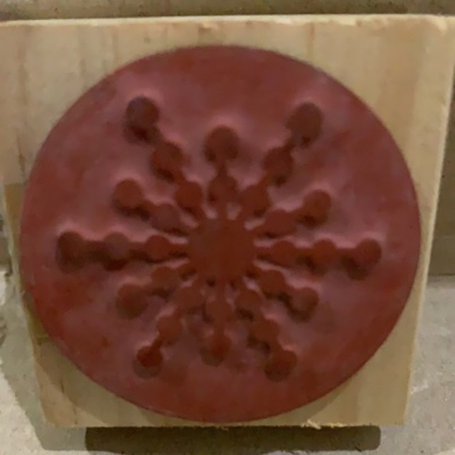 

Stempel karet “snow flake” ( rubber stamp )