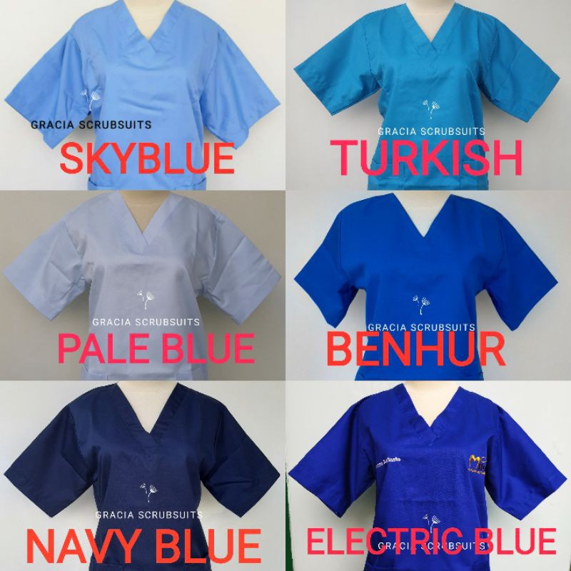 READY STOCK! GRACIA SCRUBSUITS - Baju jaga/baju scrub/jaga malam/oka/ APD bahan drill dokter MURAH