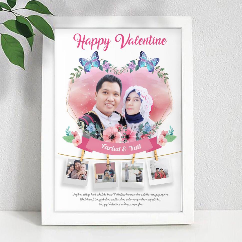 Desain Edit Foto Sketsa kado wisuda / ulang tahun / hadiah pernikahan cetak foto cetak + bingkai 7B0