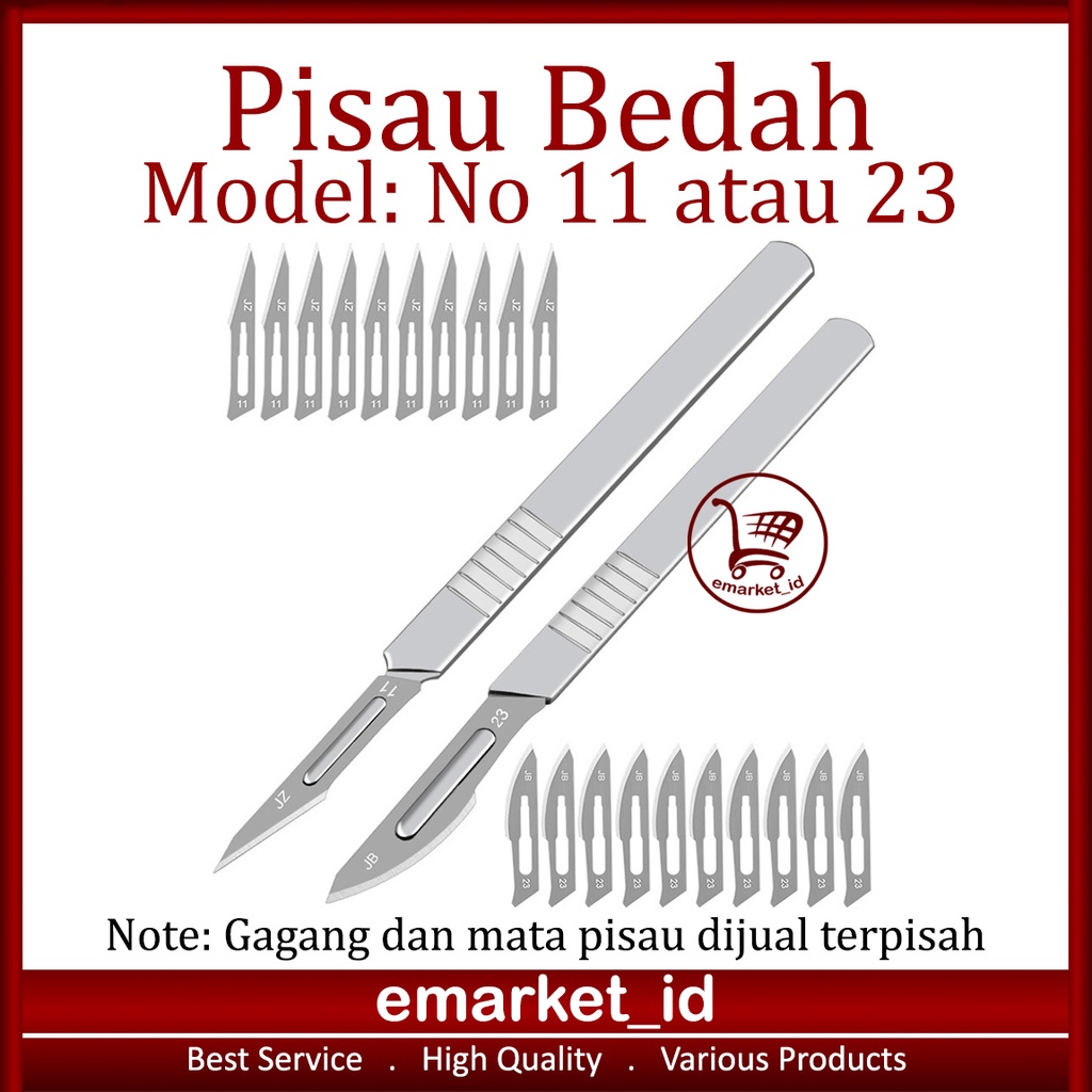 Jual Pisau Bedah No Mata Gagang Surgical Blade Operasi Shopee