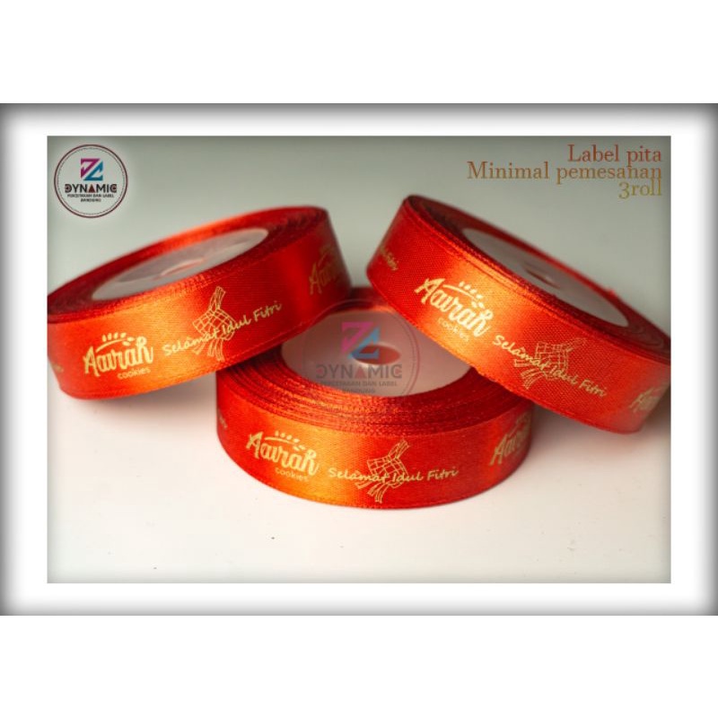 

RB Pita Satin/Pita Hampers/Pita Packaging/Pita Sablon Custom/Tali Kado/Pengikat Hampers Custom