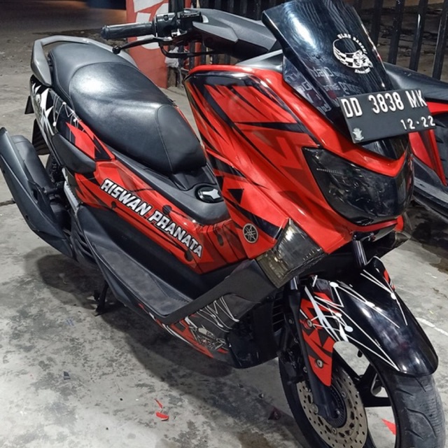 Stiker Nmax Decal Full Body Nmax Premium Red Die Glossy DNKZ