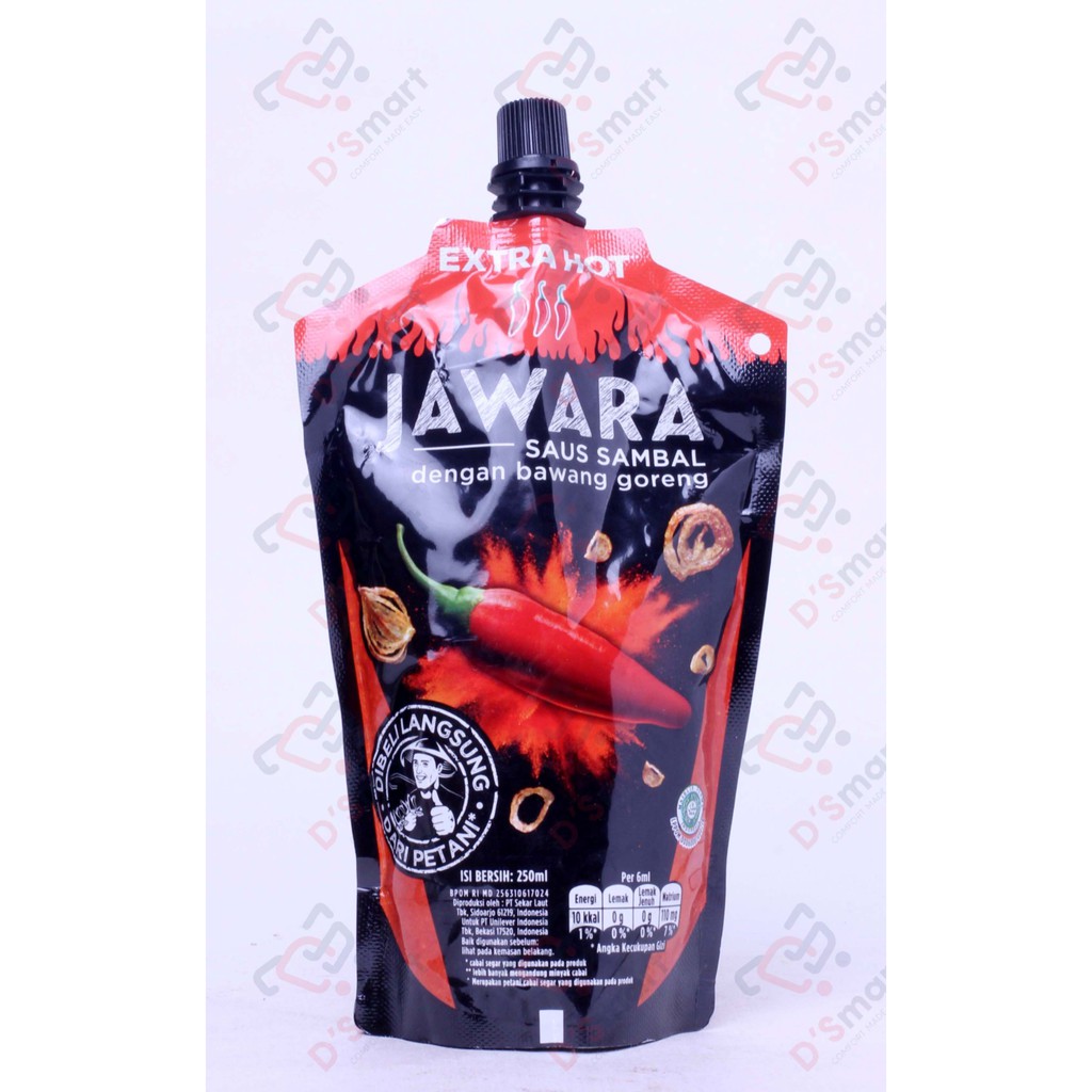 

Jawara Chili Sauce Xtra Hot Pouch 250ml