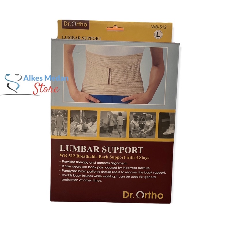 KORSET LUMBAL SUPPORT DR.ORTHO WB 512 . KORSET SLO TULANG BELAKANG UNTUK SARAF PINGGANG KEJEPIT DR ORTHO WB512