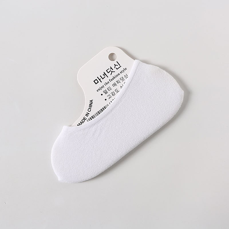 MURMURE.ID | KAOS KAKI HIDDEN SOCKS PRIA WANITA POLOS BAHAN BREATHABLE KAOSKAKI PENDEK CS037-PUTIH