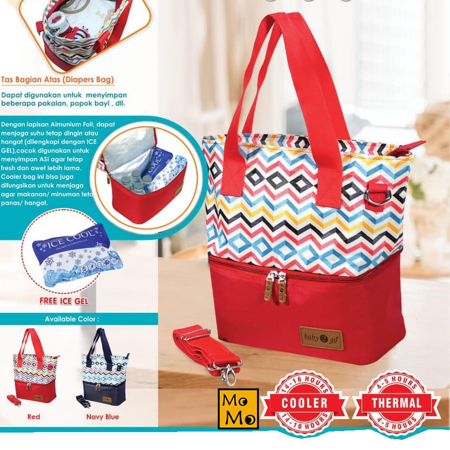 Tas Penyimpanan ASI & MPASI bayi Cooler Bag Baby 2 go