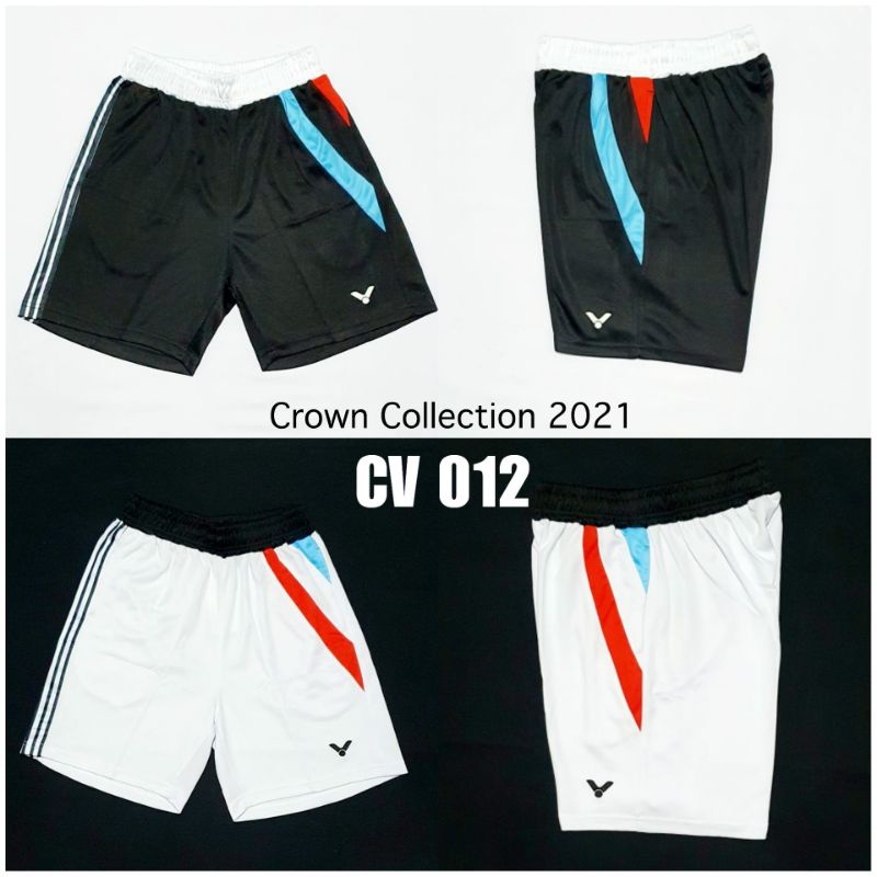 Celana Badminton Victor Import V7037 V022 V708 Crown Collection Hitam putih Navy Celana Olahraga Murah-1