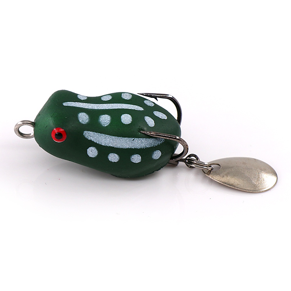 Umpan Casting 3cm/3.2g Soft Frog Lure Umpan Katak Casting Umpan Pancing Floating Bait 3D Eyes soft frog killer Top Water Fishing Lure With Sequins Umpan Ikan