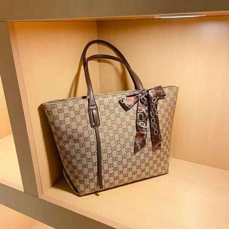 TAS TOTE BAG IMPOR MOTIF GD / KODE 1458