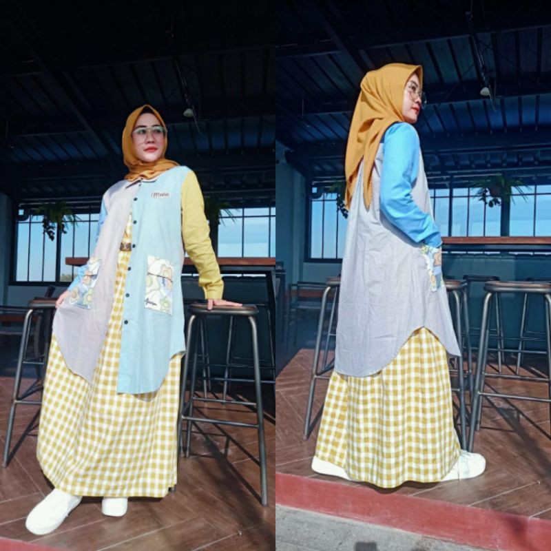 Gamis set Zennia Prod by meera ori