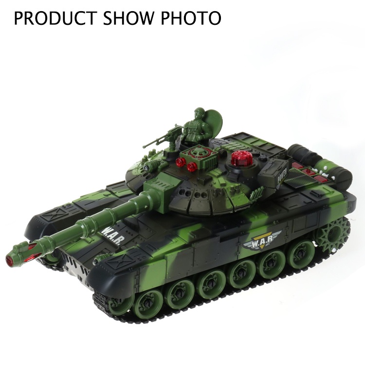 Mainan Remote Control Military Tank Toy 2.4G RC War Tank