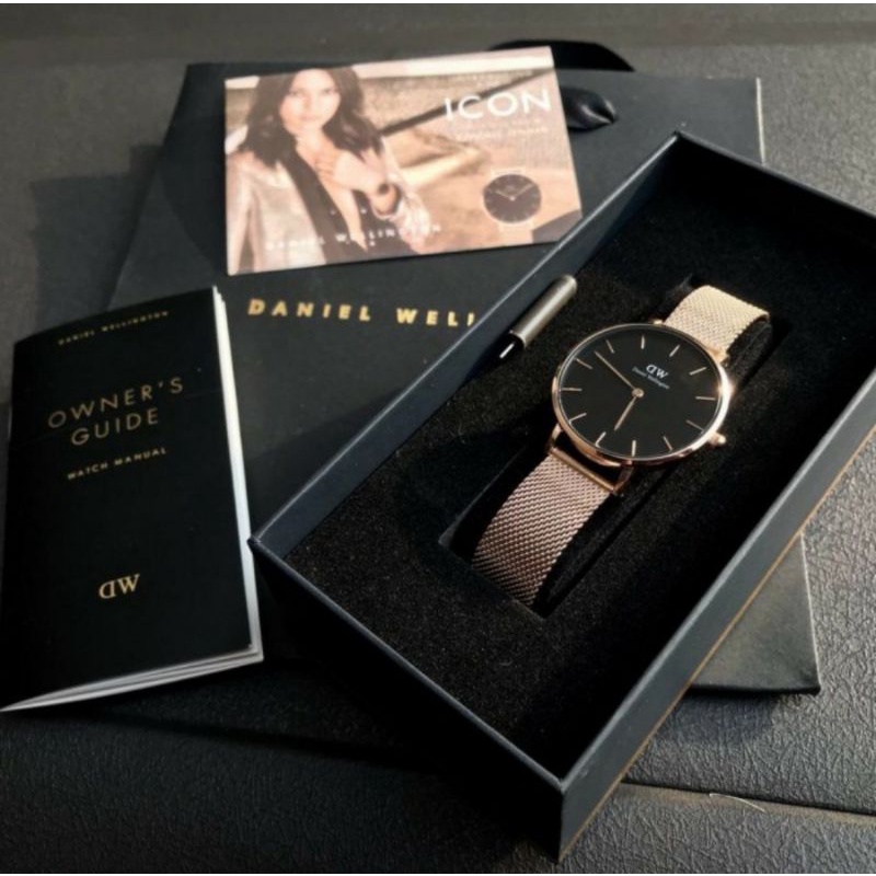 Jam tangan Wanita DW Melrose Ashfield Sterling include box fullset