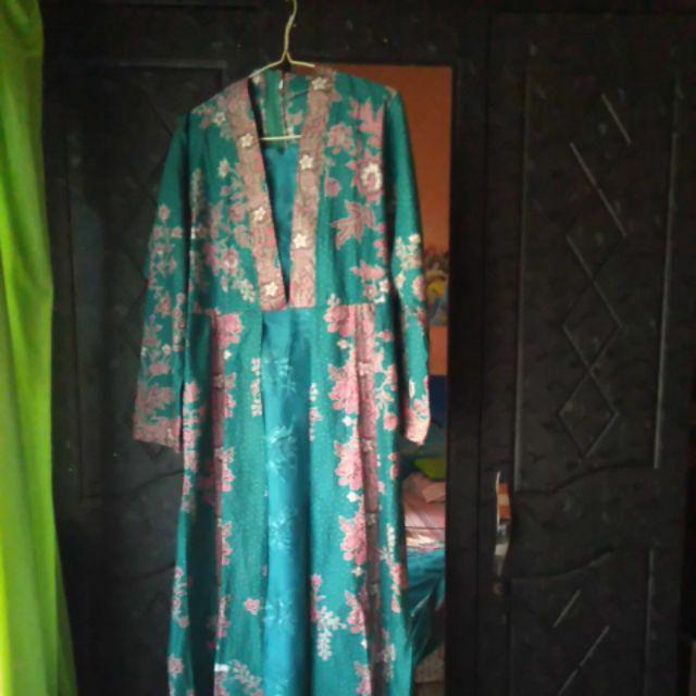 Sarimbit Couple Batik Keluarga/family Gamis Muslim Krisdayanti (kd) Dsr Warna Toska