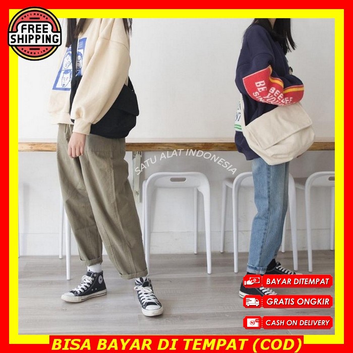 Tas Selempang Pria Ori Kecil Besar Import Keren Branded Terbaru Slingbag Waterproof Slempang Mini Co