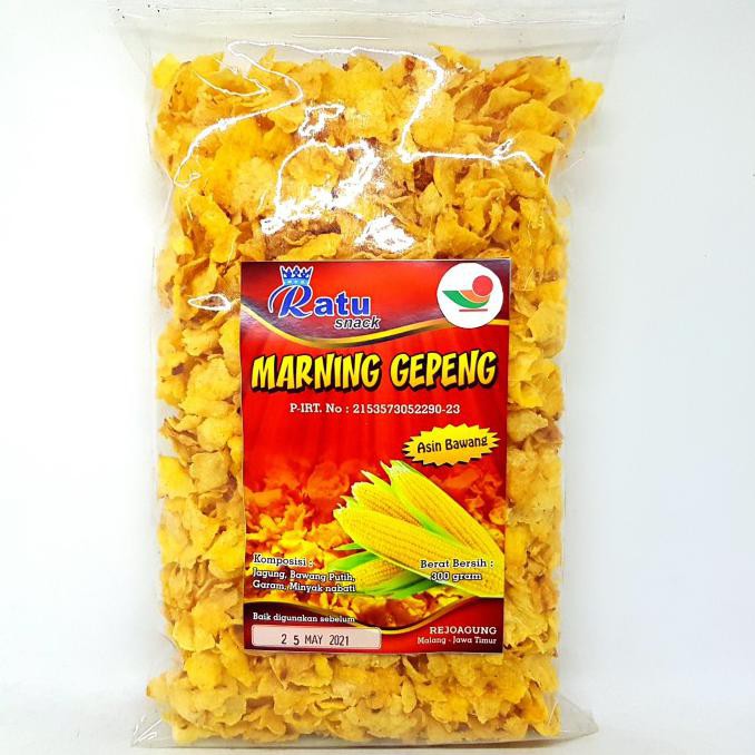 

Ready Stock] Ratu Marning Gepeng Asin Bawang 300Gr | Jagung Tipis Keripik Kripik