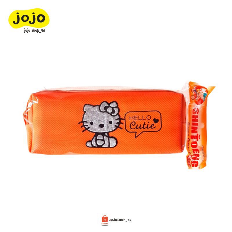 

Tempat Pensil | Pencil Case Kain Resleting SHINTOENG ST-237A Glitter Hello Cutie