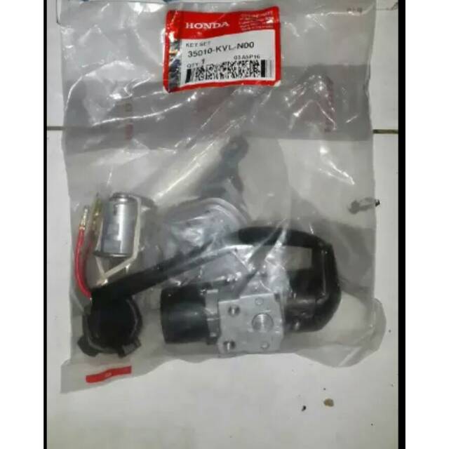 35010-KVL-N00 HGP AHM 100% ORIGINAL KEY SET KUNCI KONTAK SUPRA 125 KARBURATOR 35010KVLN00