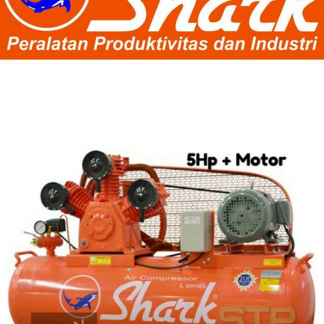 Kompresor 5hp merek shark EM 5 hp 3phase merek jiayu